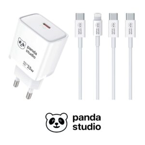 ชุดชาร์จ PandaStudio 25W Super fast charging Typer C to Typer C