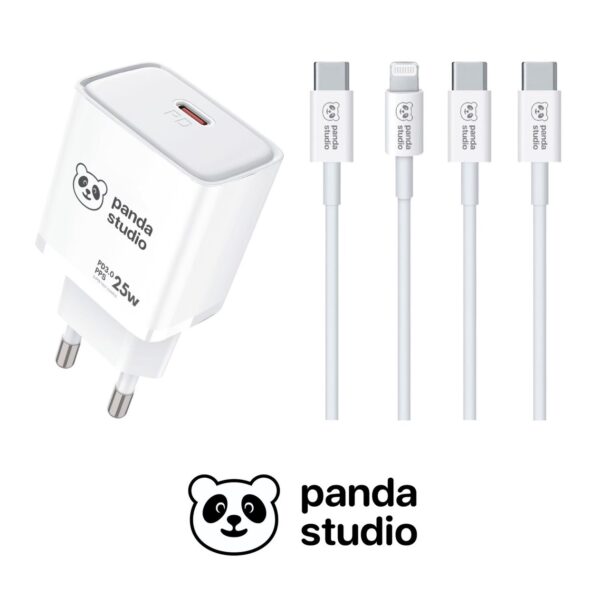 ชุดชาร์จ PandaStudio 25W Super fast charging Typer C to Typer C
